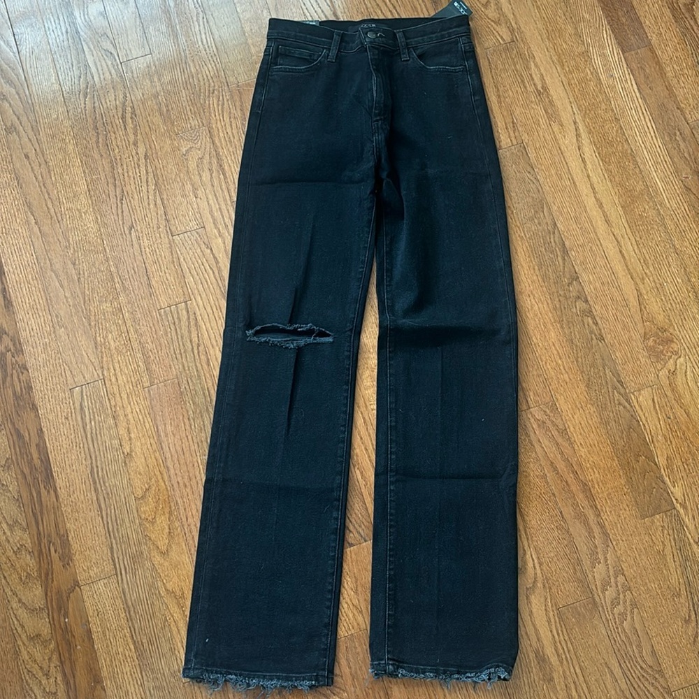 Joes High Rise Wide Leg Black Jeans